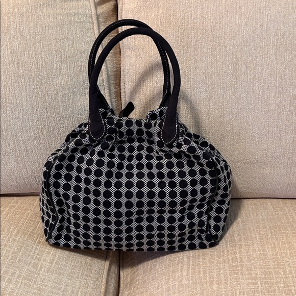 Talbots Black and White Polka Dot Shoulder Bag - Picture 2 of 7